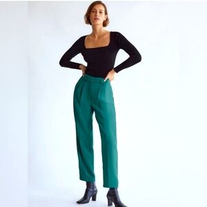 Wilfred Teal Carrot Pants, Size 16